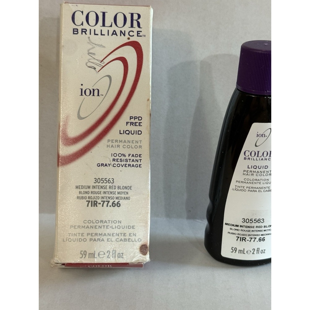 Ion Brilliance Liquid Hair Color 7IR-77.66 Medium Intense Red Blonde 2 oz